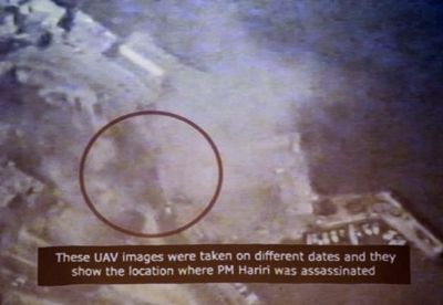 Hezbollah intercepted and released videos from Israeli drones surveying Rafik Hariri’s movements and the scene of the crime.