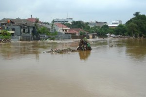 Kampung Melayu flooded.