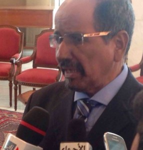 Mohammed Abdelaziz, president of the Western Sahara, and head of movement engaged in Africa’s last anti-colonial struggle (photo by Linn Washington)